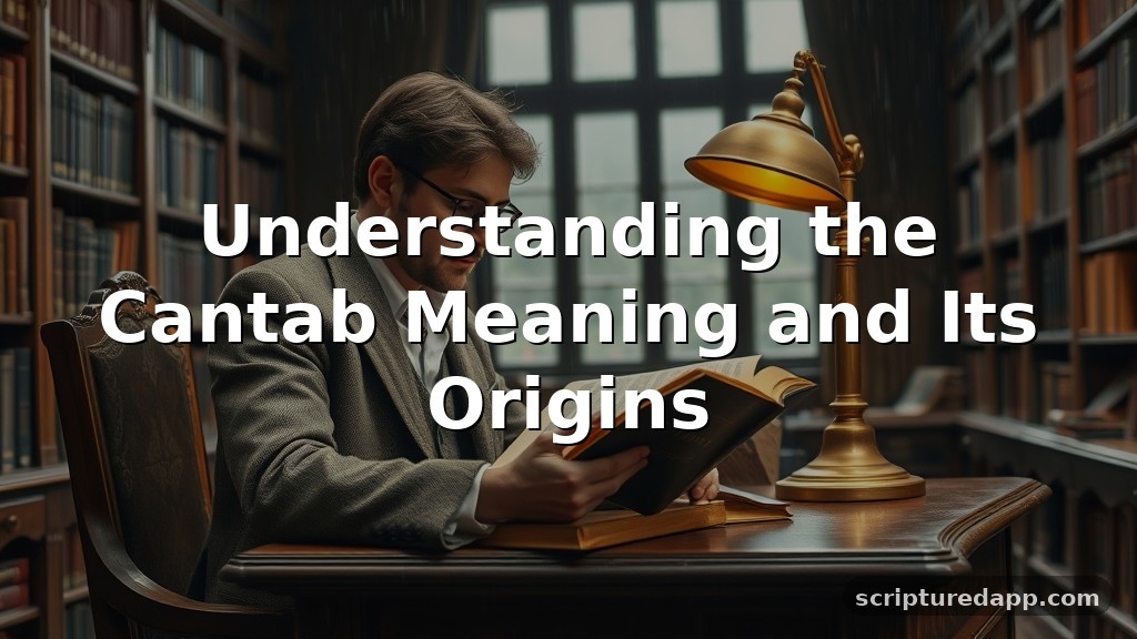 Cantab Meaning and Its Origins