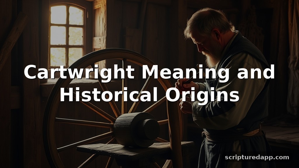 Cartwright Meaning and Historical Origins