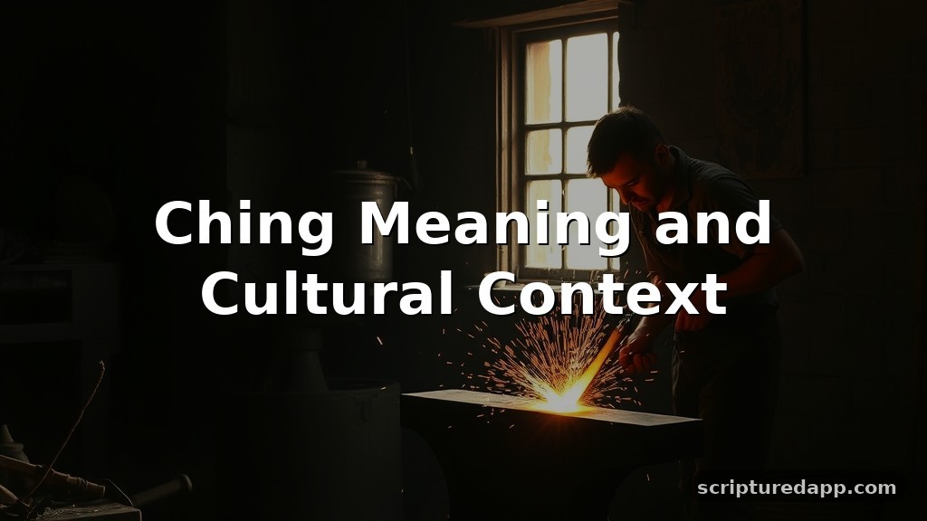 Ching Meaning and Cultural Context