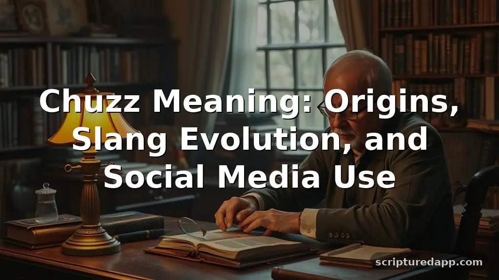 chuzz meaning