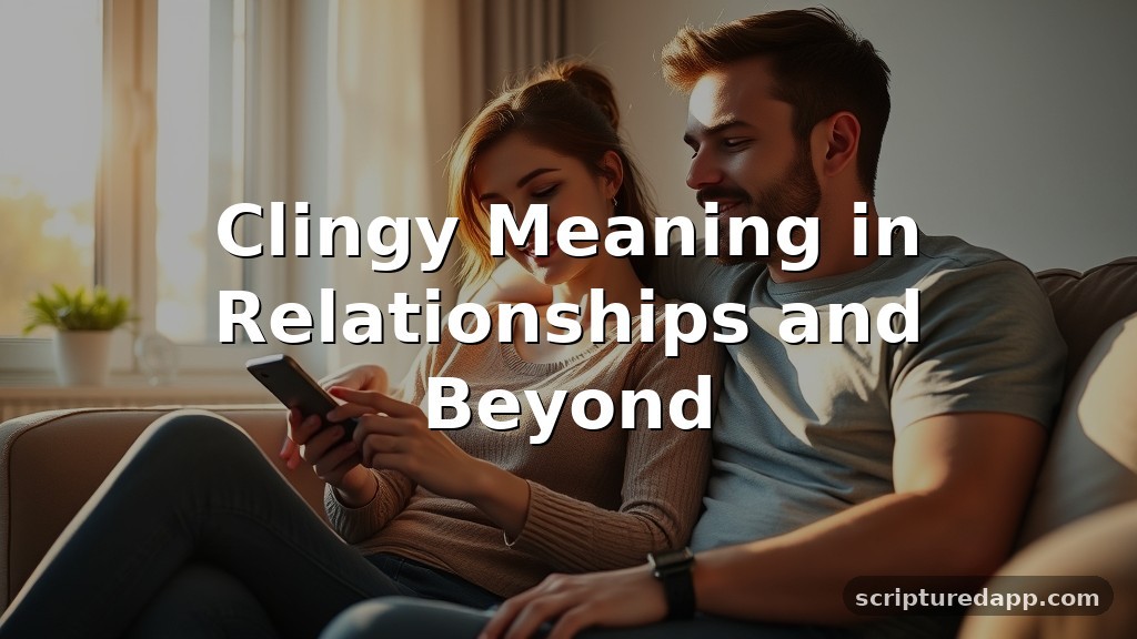 Clingy Meaning in Relationships and Beyond