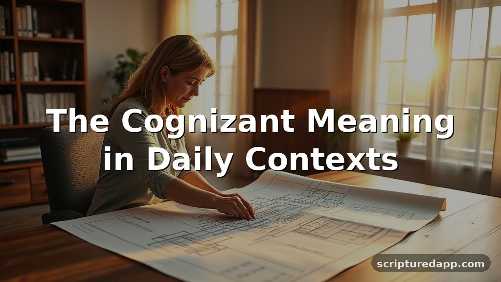 The Cognizant Meaning in Daily Contexts