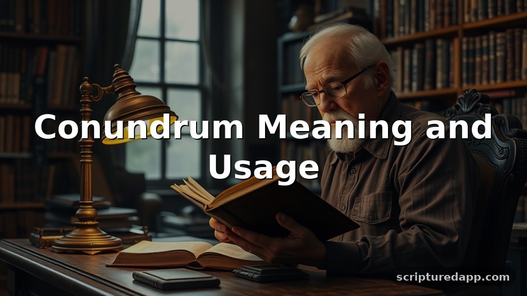 Conundrum Meaning and Usage