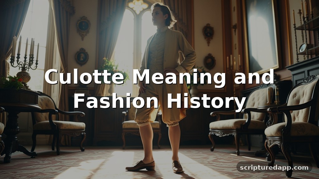 Culotte Meaning and Fashion History