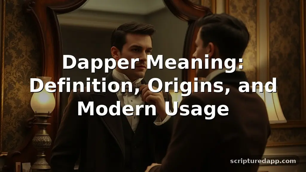 dapper meaning
