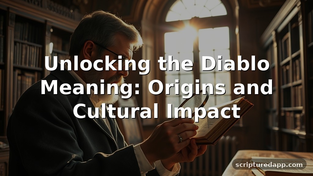 Unlocking the Diablo Meaning: Origins and Cultural Impact