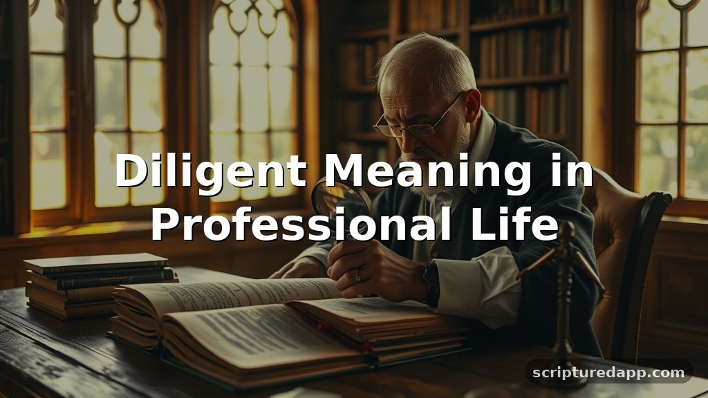 Diligent Meaning in Professional Life