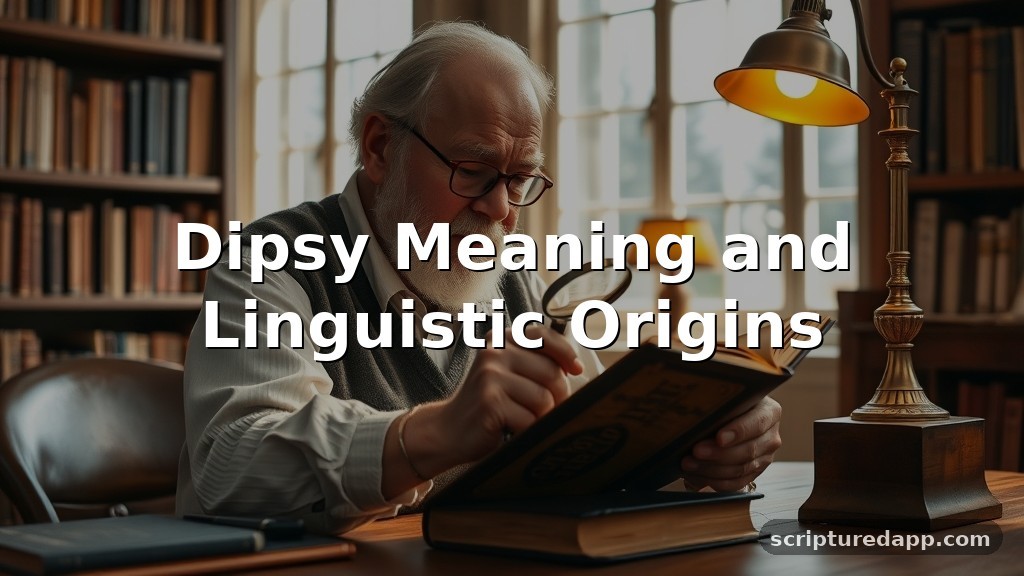 Dipsy Meaning and Linguistic Origins