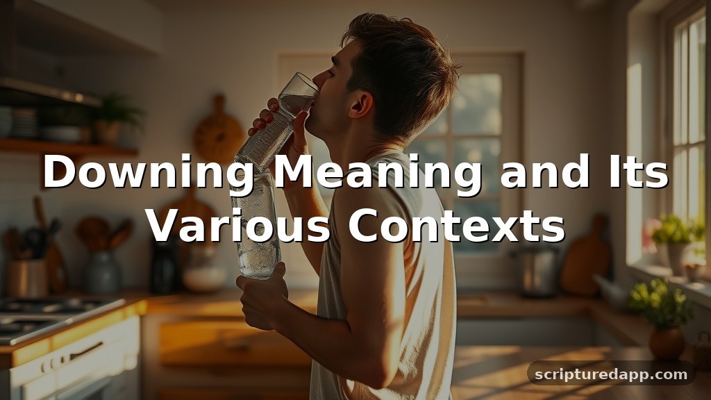 Downing Meaning and Its Various Contexts