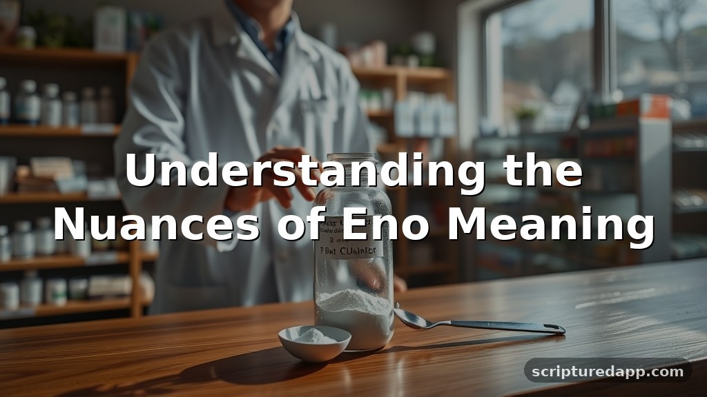 Nuances of Eno Meaning