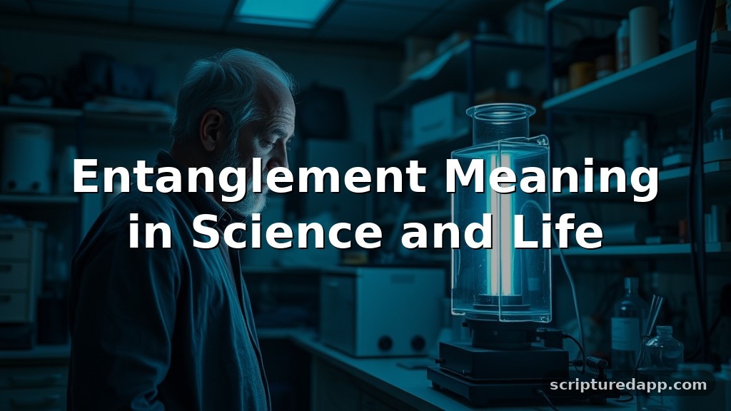 Entanglement Meaning in Science and Life