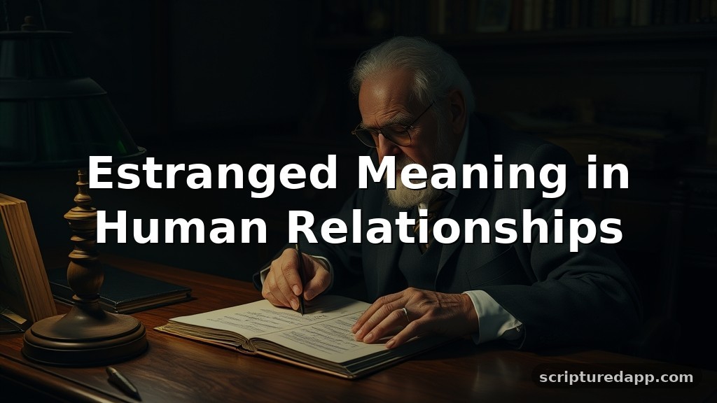 Estranged Meaning in Human Relationships