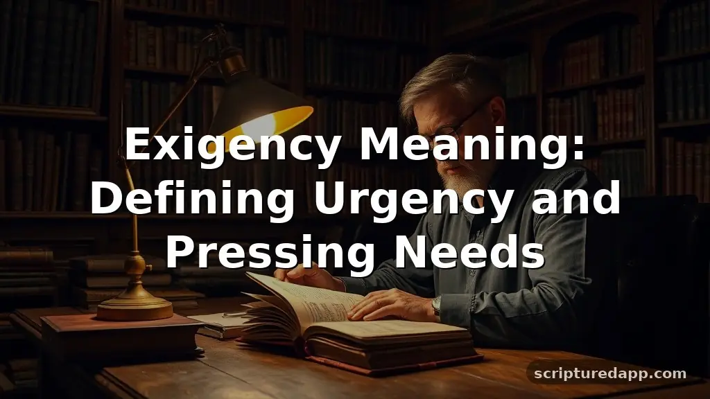 exigency meaning