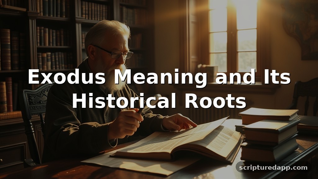Exodus Meaning and Its Historical Roots