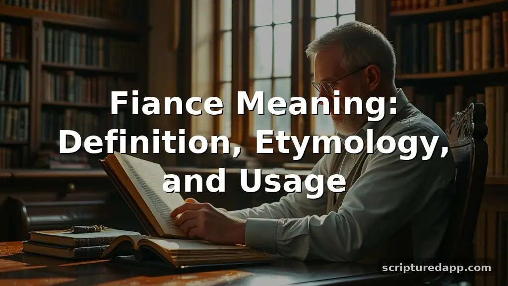 fiance meaning