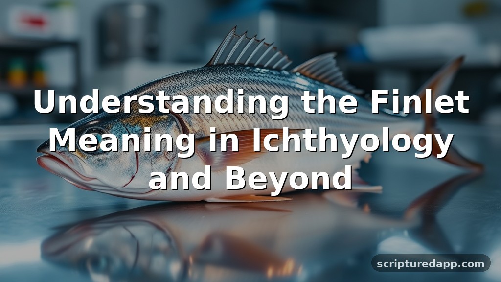 Finlet Meaning in Ichthyology and Beyond