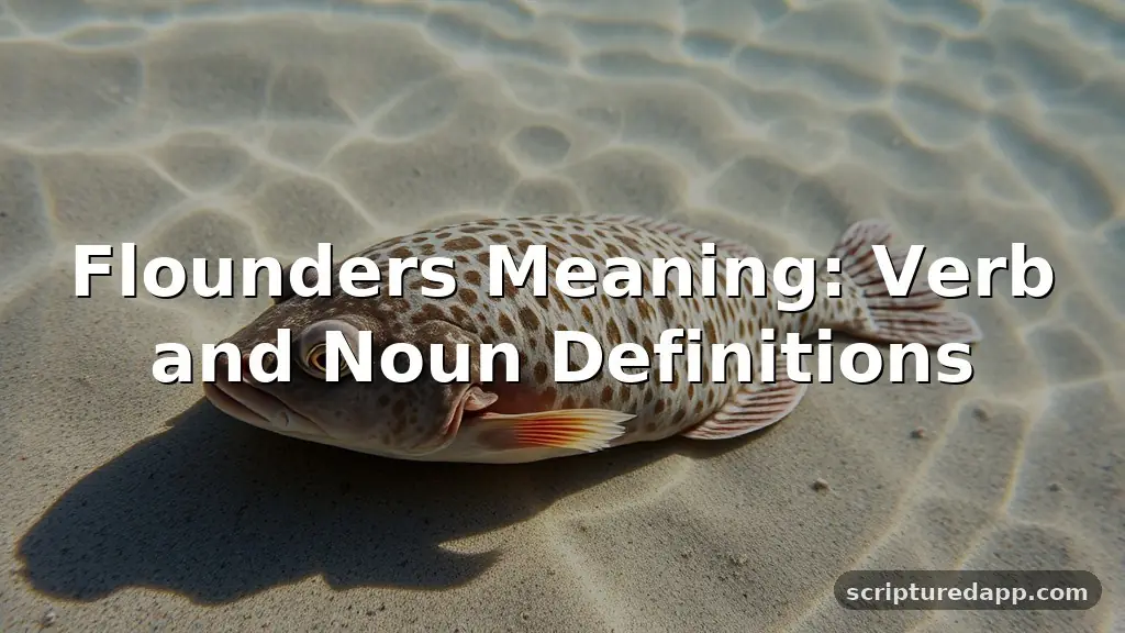 flounders meaning