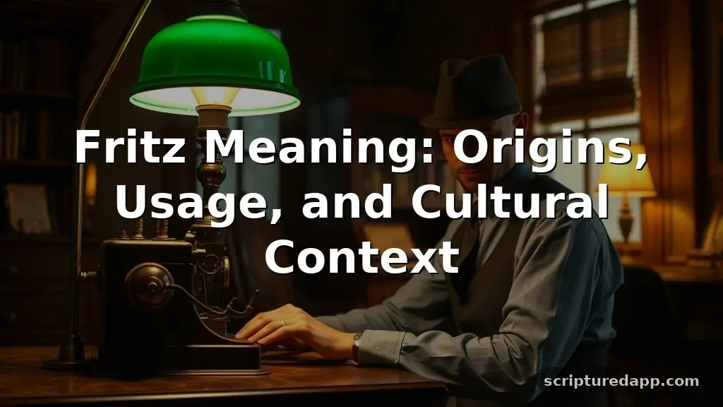 fritz meaning