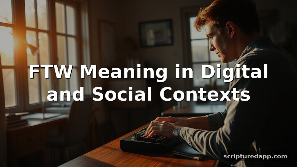 FTW Meaning in Digital and Social Contexts