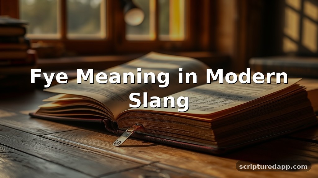 Fye Meaning in Modern Slang