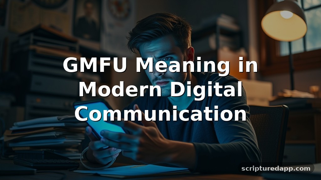 GMFU Meaning in Modern Digital Communication