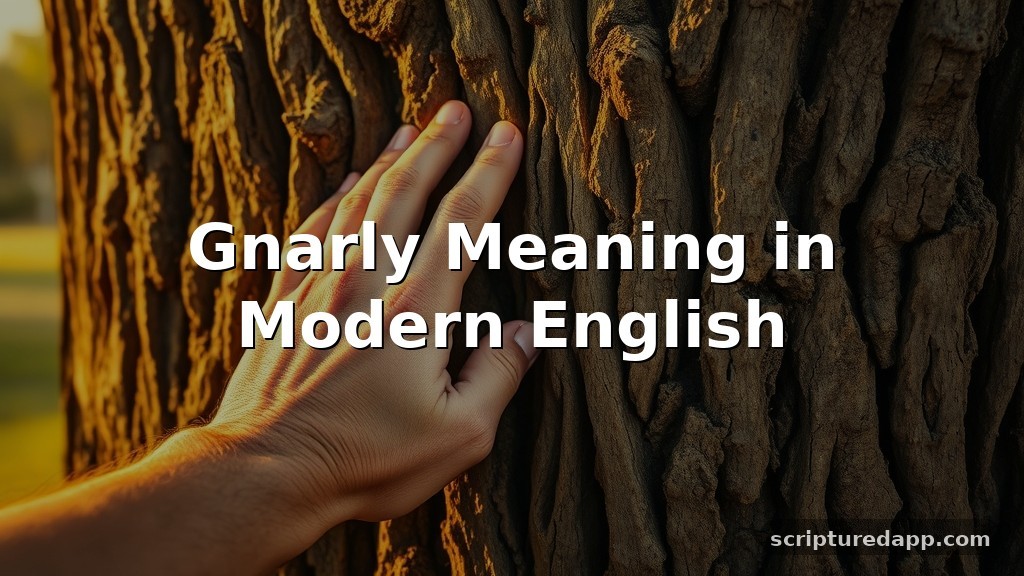 Gnarly Meaning in Modern English