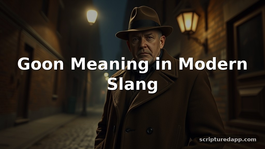 Goon Meaning in Modern Slang