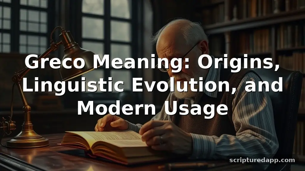 greco meaning