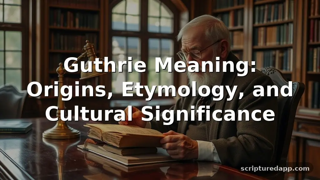 guthrie meaning