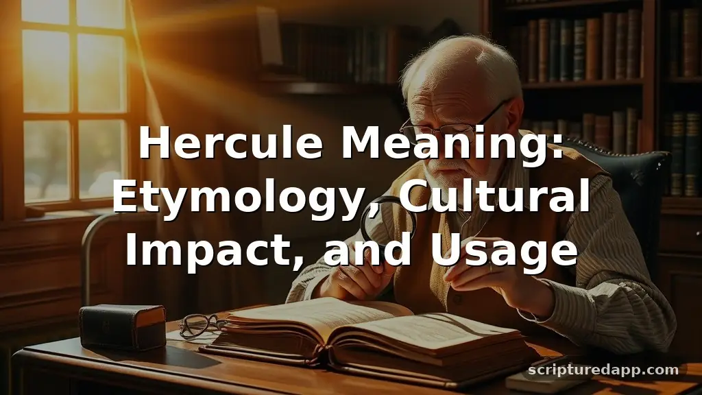 hercule meaning