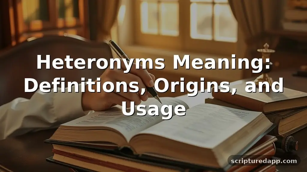 heteronyms meaning