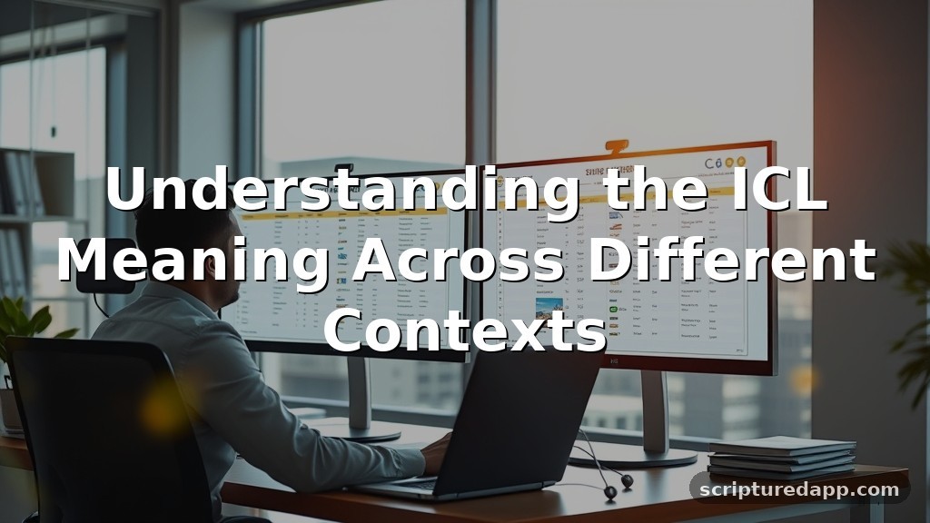 ICL Meaning Across Different Contexts