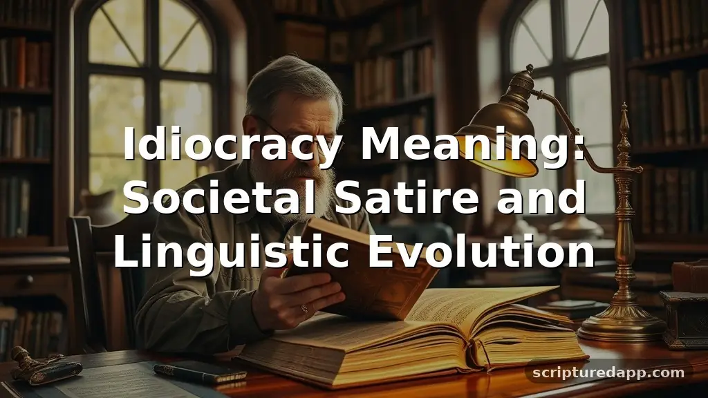 idiocracy meaning