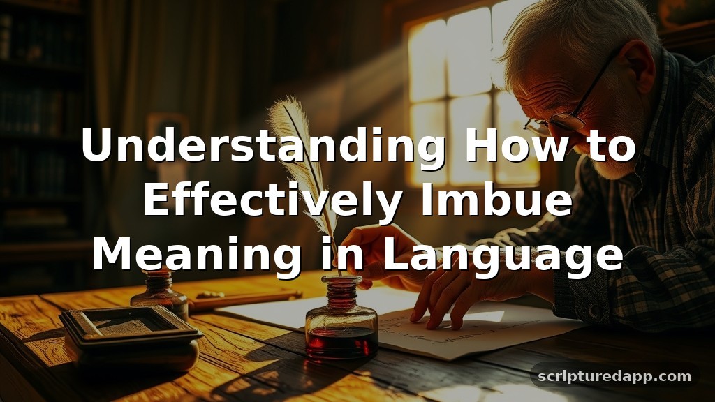 Imbue Meaning in Language