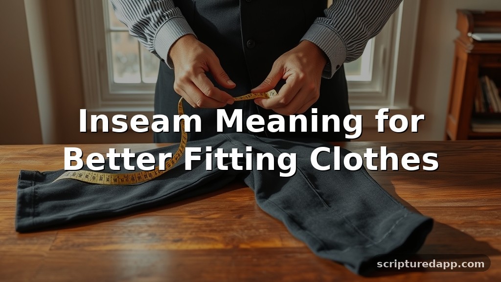 Inseam Meaning for Better Fitting Clothes