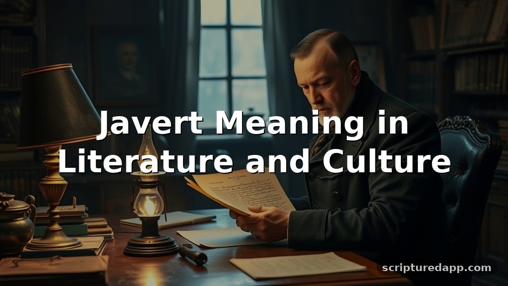 Javert Meaning in Literature and Culture