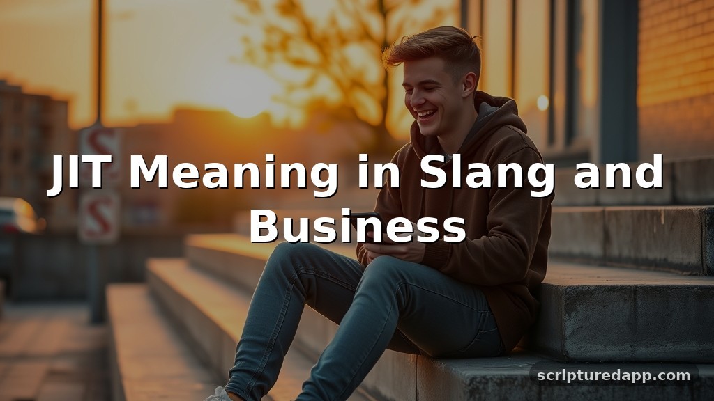 JIT Meaning in Slang and Business