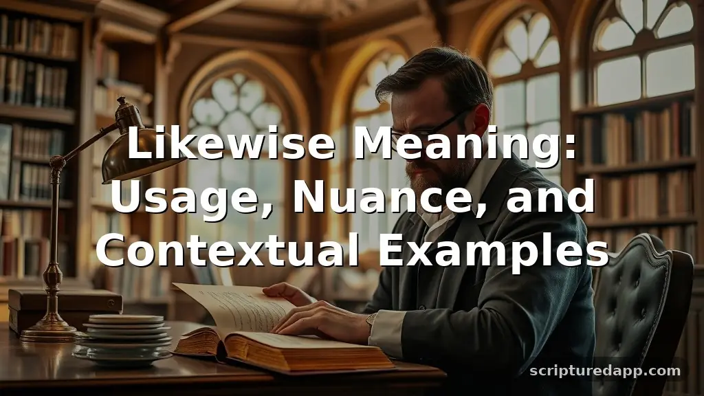 likewise meaning
