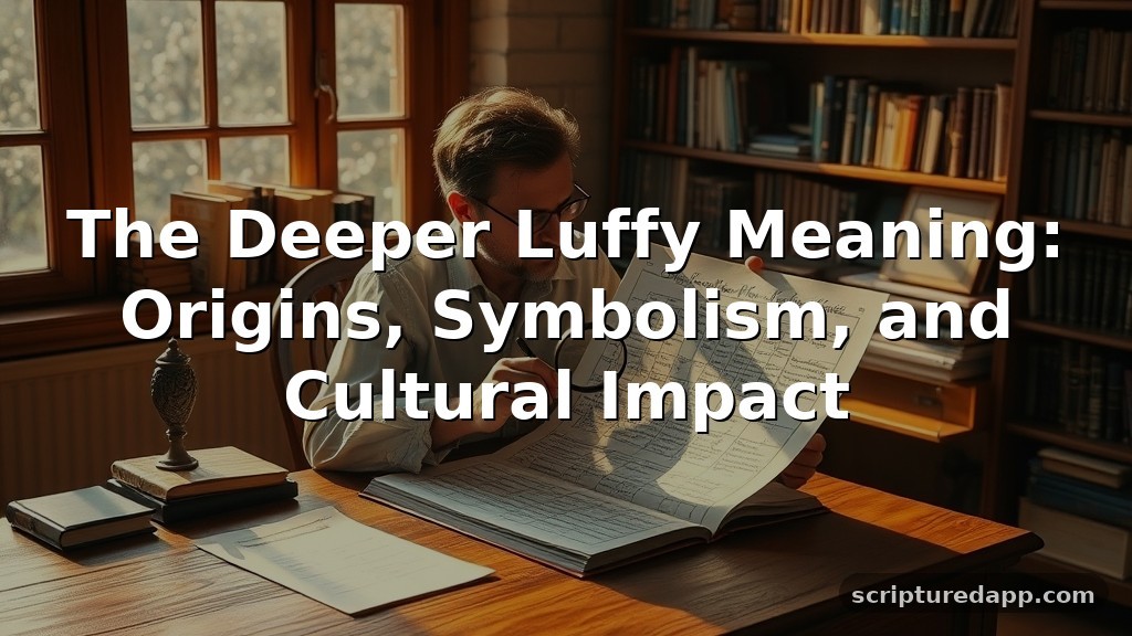 The Deeper Luffy Meaning: Origins, Symbolism, and Cultural Impact