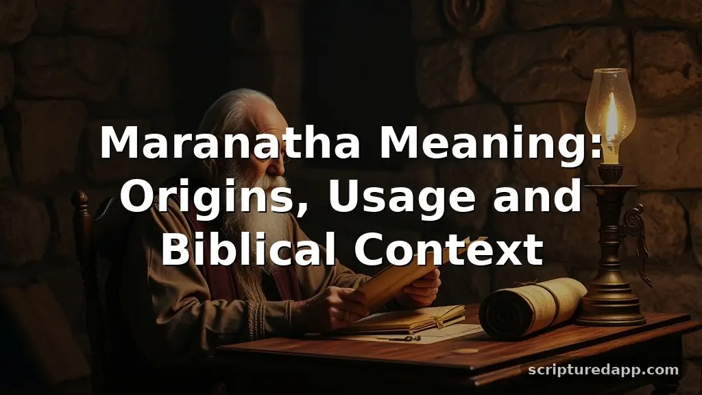 maranatha meaning