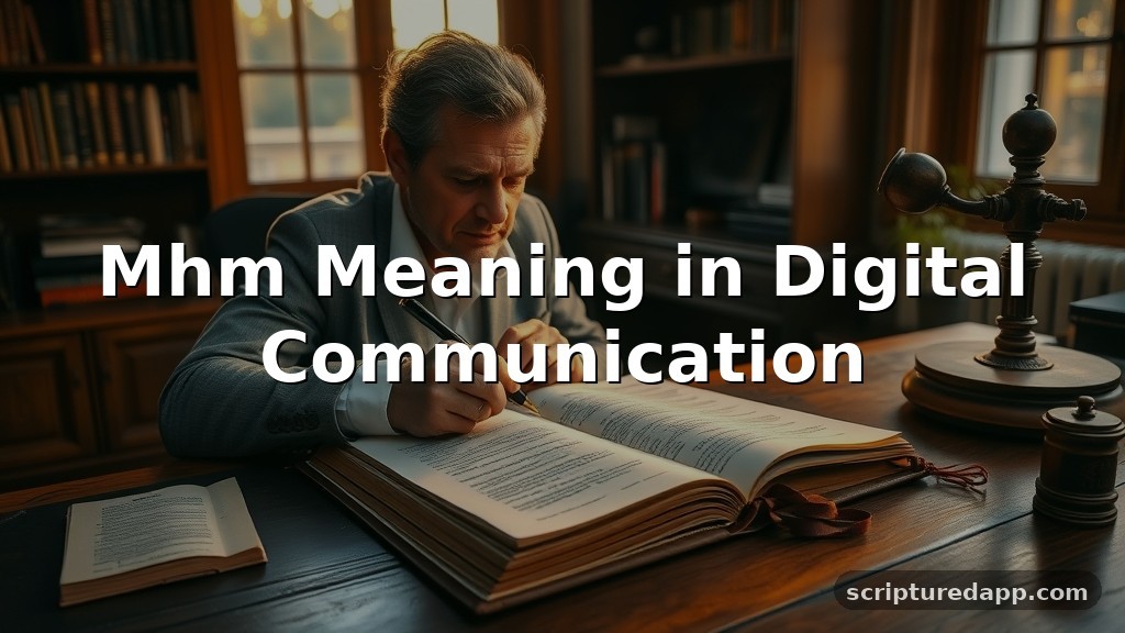 Mhm Meaning in Digital Communication