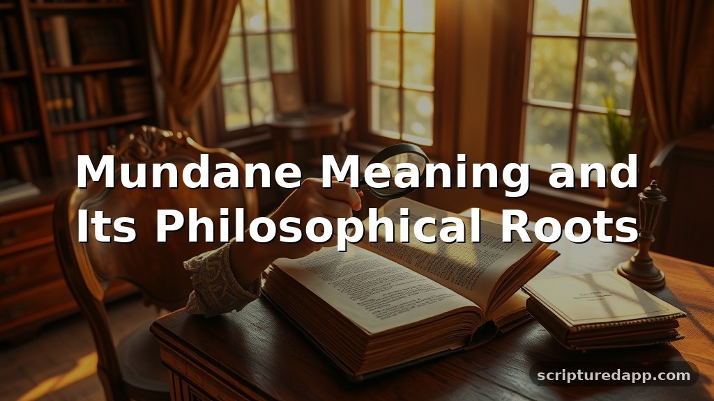 Mundane Meaning and Its Philosophical Roots