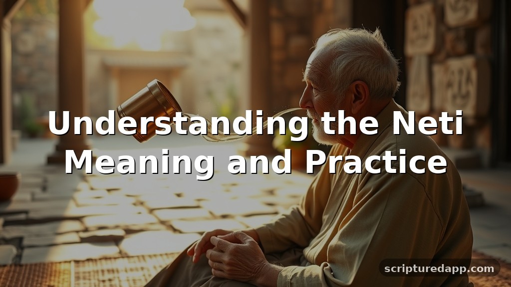 Neti Meaning and Practice