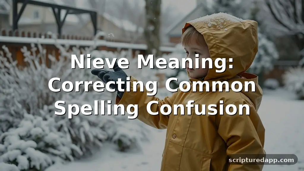 nieve meaning