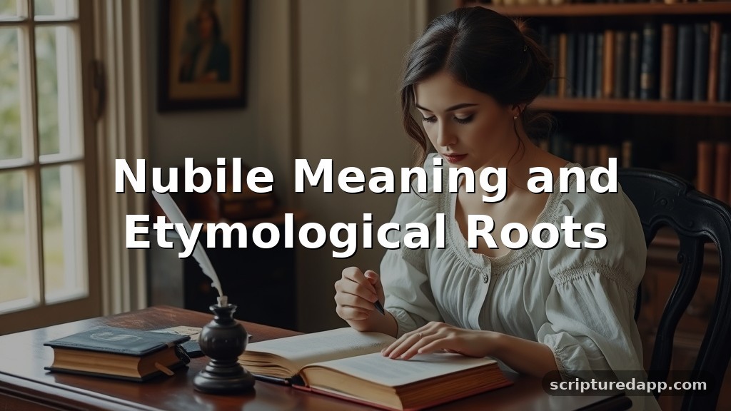 Nubile Meaning and Etymological Roots