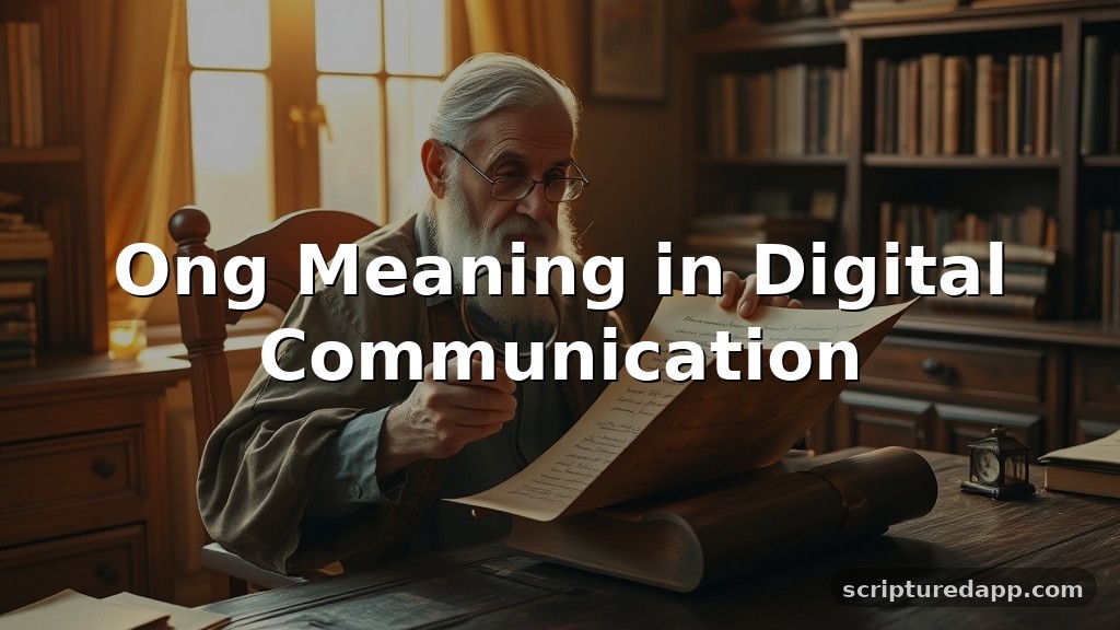 Ong Meaning in Digital Communication