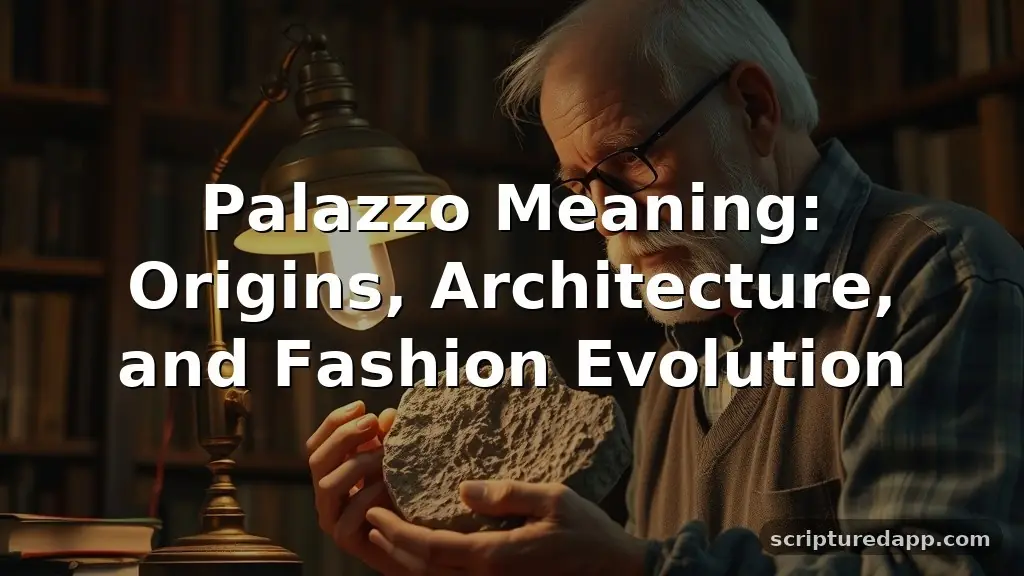 palazzo meaning