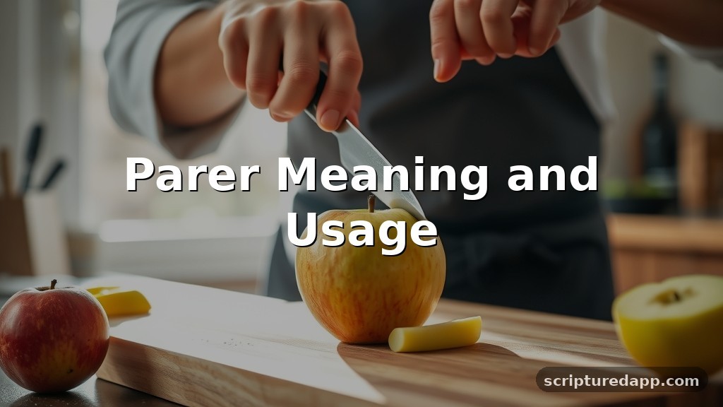 Parer Meaning and Usage
