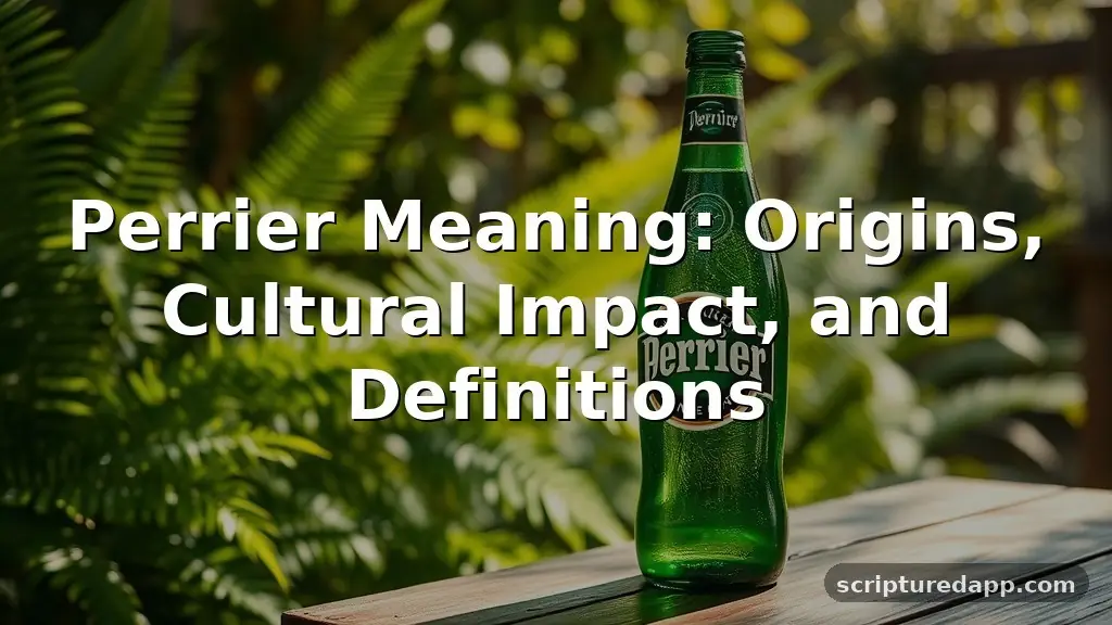 perrier meaning