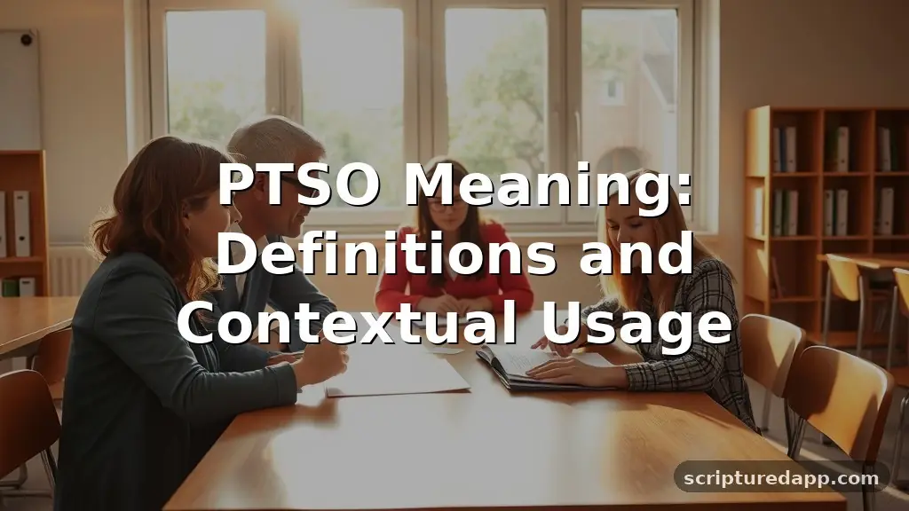 ptso meaning